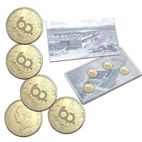 2025 $1 60th Anniversary of the Royal Australian Mint Mintmark & Privy Mark Uncirculated Four-Coin Set