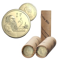 2025 $2 King Charles III Effigy Aluminum Bronze Uncirculated Mint Roll Non- Premium