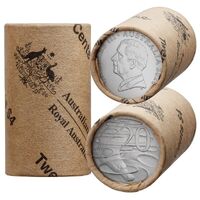 2025 20c King Charles III Circulated Non-Premium Coin Roll