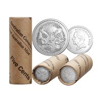 2025 5c King Charles III Uncirculated Non - Premium Mint Roll