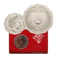 2007 50c  Royal 60th Wedding Anniversary- Uncirculated Coin 