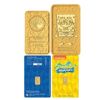 2025 SpongeBob SquarePants 1g Gold Minted Bar