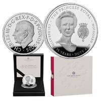 2025 £5 The 75th Birthday of HRH The Princess Royal  Silver Proof