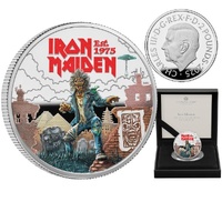 2025 Iron Maiden 1oz Silver Proof Coloured Coin  