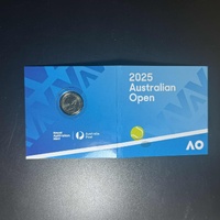 OPENED PACKAGING 2025 $2 Women's Australian Open Privy Mark Coloured Uncirculated Coin