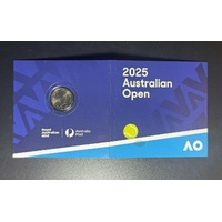OPENED PACKAGING 2025 $2 Privy Mark Coloured Uncirculated Coin- Men's Australian Open