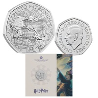 2025 50p Harry Potter - The Patronus Brilliant Uncirculated Coin