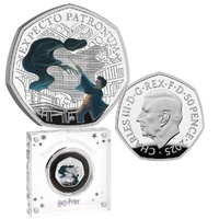 2025 50p Harry Potter - The Patronus Silver Proof Coloured Coin