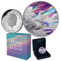 2025 $1 Mother Of Pearl Clouds 1oz Silver Proof Coin
