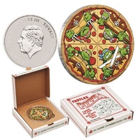 2025 2oz Teenage Mutant Ninja Turtles Silver Coloured Pizza Coin