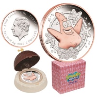  2025 Patrick Star - SpongeBob SquarePants 2oz Silver Proof Gilded Coin