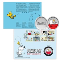 2025 Peanuts Snoopy and Woodstock Medal Cover