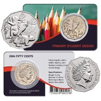 2004 50c Australia Student Design  Cupro-Nickel Uncirculated Coin Pack