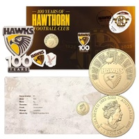 2025 $1 100 Years of Hawthorn Football Club Pin PNC