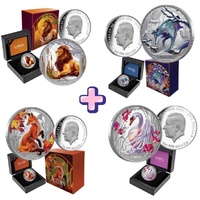 2025 $1 Winter, Summer, Spring and Autumn Seasons 1 Oz Silver Proof Coin Combo