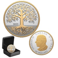  2025 $10 Tree of Life 1/2 Oz Fine  Silver Proof Coin 