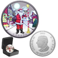 2025 $20 Dear Santa 1 Oz Fine Silver Proof Coin