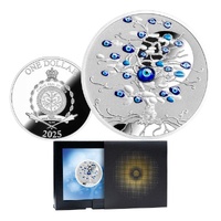 2025 $1 Tree of Luck Nazar Eye 1 Oz Silver Proof Coin