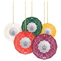 2025 50c Christmas Festive Floral Coloured Uncirculated Coin Full Set of 5