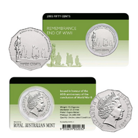 2005 50c End Of WWII Remembrance Coin Pack