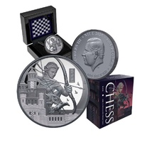 2026 $1 Chess Rook 1 Oz Silver Proof Coin