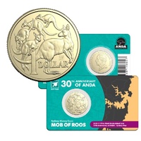 2025 ANDA Sydney Money Expo $1 30th Anniversary Map Privy Mark Uncirculated Coin