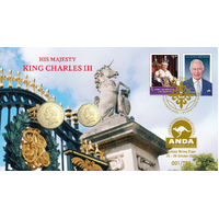 2025 His Majesty King Charles III Sydney ANDA Money Expo $1 & $2 Two Coin PNC