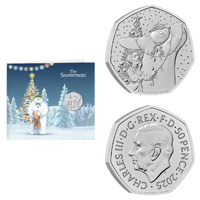 2025 50p The Snowman UK Brilliant Uncirculated Coin
