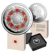 2025 $2 Poppy Wreath 80 Years On: Remembering the Second World War Silver Coloured Proof Coin