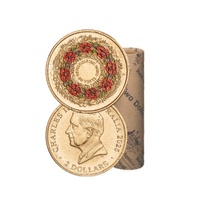2025 $2 Poppy Wreath - 80 Years On Remembering the Second World War Premium Uncirculated Coin Roll