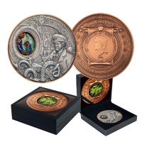 2026 $1 20,000 Leagues Under the Sea High Relief Rotating Silver & Copper Bimetal Antique Coin