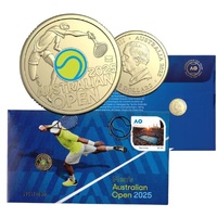 2025 $2 Australian Open Women’s Yellow Tennis Ball Limited Edition PNC