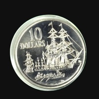 1988 $10 Bicentenary Silver Uncirculated Coin in 2x2 Flip