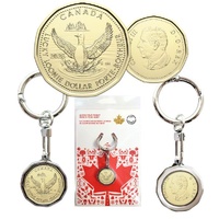 2026 $1 Coin - Lucky Loonie in Keychain