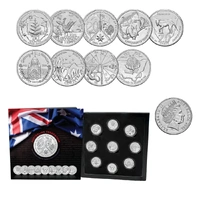 2001 Australia Federation Centenary 20c States & Territories Uncirculated 9 Coin Portfolio