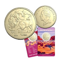 2026 $1 Mob Of Six Roos - World Money Fair Brandenburg Gate Privy Mark Uncirculated Coin