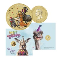 2026 $1 Happy Birthday Stamp & Coin in Card Series III