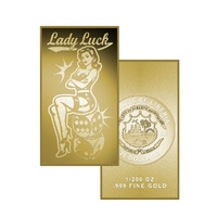  2026 $20 Liberia 1/200 Oz Gold Coin Lady Luck