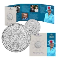 2026 £5 100th Anniversary of the Birth of Queen Elizabeth Silver Proof Coin