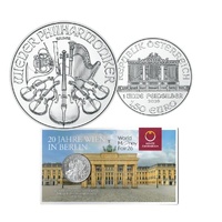 2026 Vienna Philharmonic - Berlin World Money Fair 20th Anniversary Special Release 1 Oz Silver Uncirculated Coin