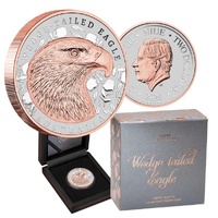 2025 Wedge-Tailed Eagle Native Impressions 1 Oz Silver Super Incused Rose Gold Coin