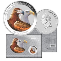 2026 $1 Australian Wedge-Tailed Eagle 1oz Silver Coloured Coin in Card