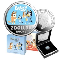 2026 $2 Bluey Silver Coloured Proof Coin 