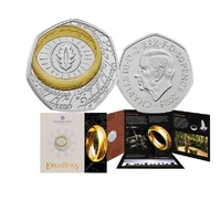 2026 50p The Lord of the Rings Brilliant Uncirculated Colour Coin