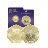 2026 Royal Heritage Imperial State Crown Gold Plated BU Commemorative Medallion