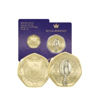 2026 Royal Heritage Coronation Spoon Gold Plated BU Commemorative Medallion