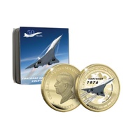 2026 Concorde 50th Anniversary Super Size Gold Plated Luxe Edition Coin