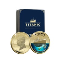 2026 Titanic Day Super Size Gold-Plated Luxe Edition Coin