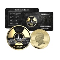 2026 50c 40th Anniversary of Chernobyl Iron Proof-Like Coin