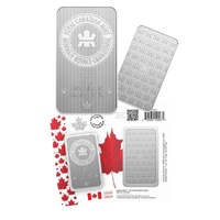 2026 1 Oz 99.99% Pure Silver Bar in Proudly Canadian Packaging 